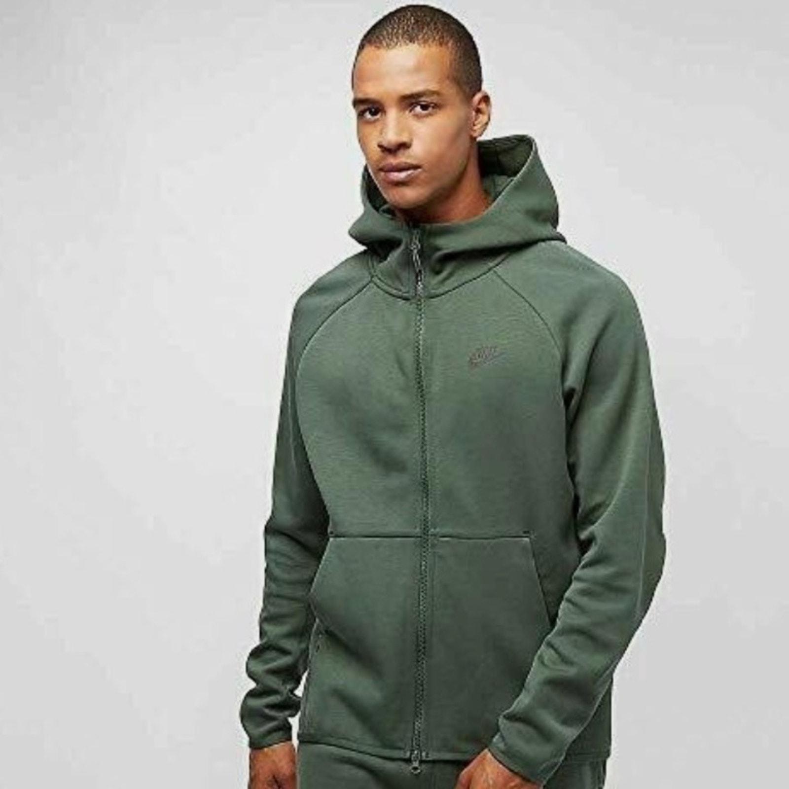 Nike Green Men's Hoodie Tech Fleece